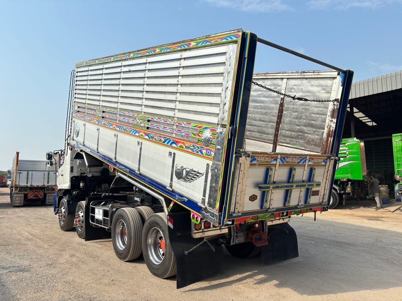 HINO GY2P 380HP ปี60 ไมล์ 686,000 km. #12ล้อ กระบะดั้มอลูมิเนียมพื้นเหล็ก #Lek1096