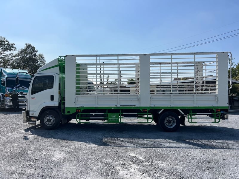 ISUZU FRR 210 HP ปี 66 ไมล์ 321,816  KM. #6ล้อล่องกระบะเหล็ก #LEK1125