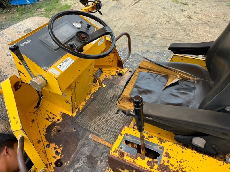 SAKAI SV510 10ตัน2เพลา เครื่องอีซูซุ6bg pm283ชม. #รถบด ล้อเรียบ