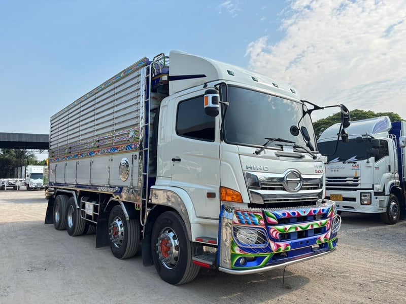 HINO GY2P 380HP ปี60 ไมล์ 686,000 km. #12ล้อ กระบะดั้มอลูมิเนียมพื้นเหล็ก #Lek1096