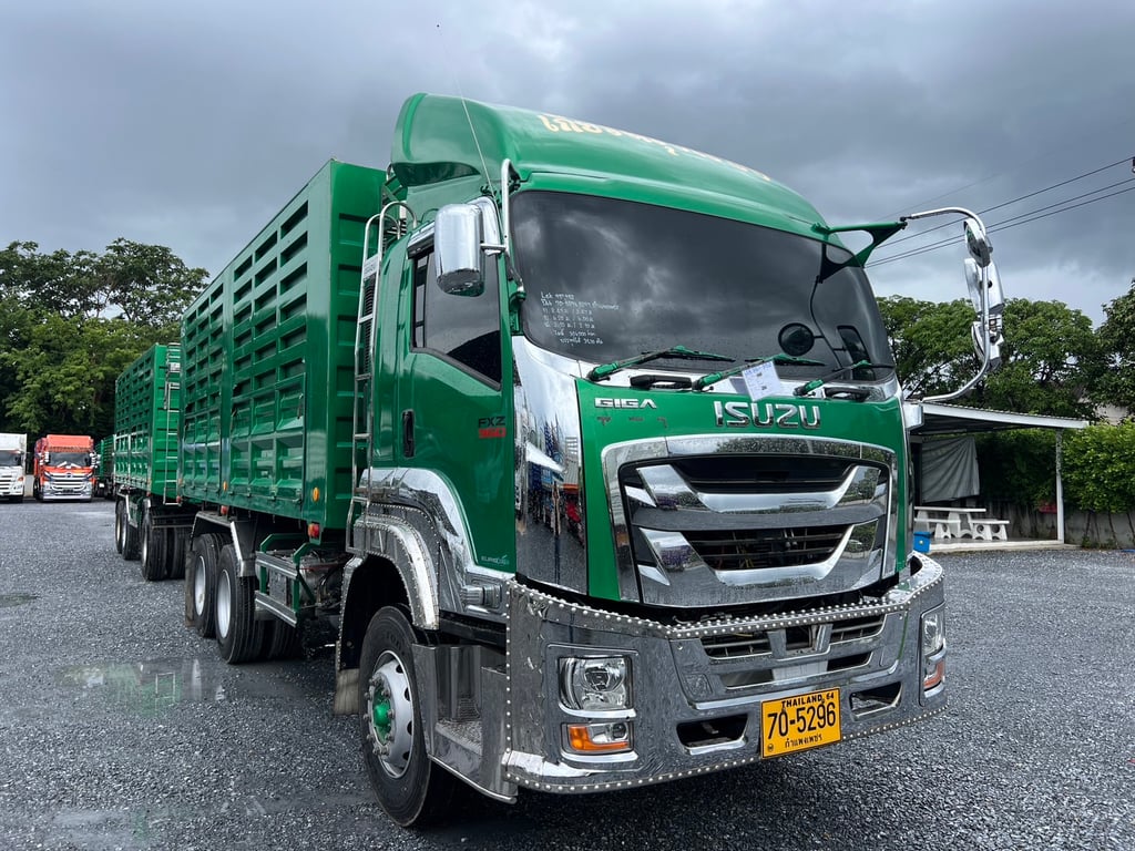 lSUZU FXZ 360 หน้า GIGA ปี 66 เลขไมล์เพียง 306,000 KM #กระบะดั้ม PP TRUCK กระบะเหล็กกึ่งเกษตร #LEK951-952 