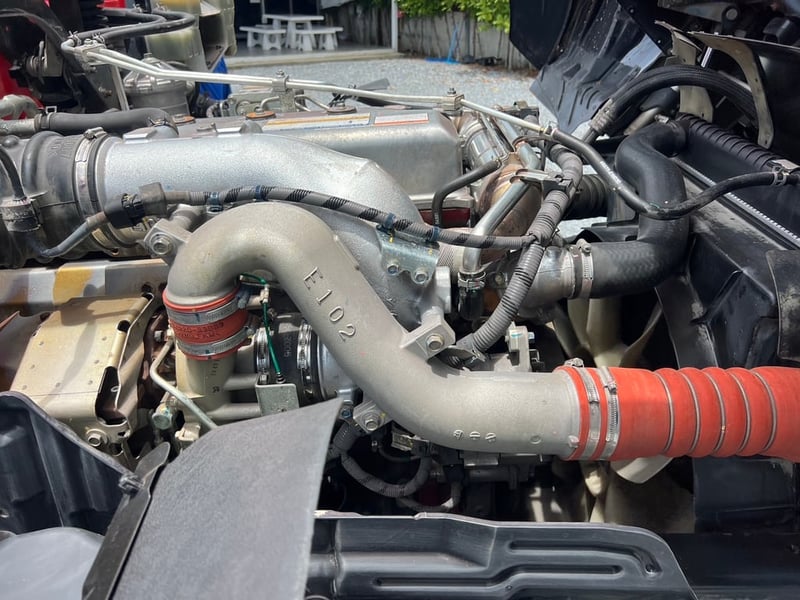 HINO FM1A 344HP ปี 64 ไมล์ 339,000 km. #12 ล้อพื้นเรียบ แม่ลูก พ่วง 2 คาน อู่ซุ่นชัย #LEK 972,973