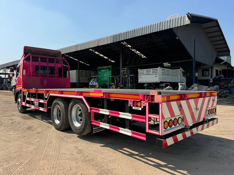 HINO VICTOR FG8J | 240 HP | ปี 2567 ไมล์แท้ 30,534 กม.  #กระบะพื้นเรียบ ยาว 7.80 เมตร #LEK 1140