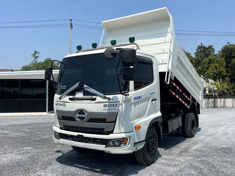 HINO FC9J 210 HP ปี65 ไมล์ 88,006 KM  #กระบะดั้ม 2 รั้ว #Lek1174 
