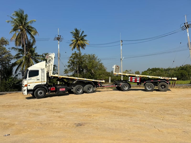 HINO 380 Fm2p ปี66 ไมล์ 148,800km. #แม่+ลูกพื้นเรียบดั้ม #LEK 1153-1154