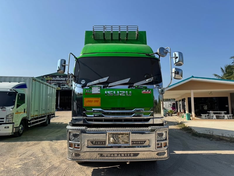ISUZU FXZ 360 HP ปี 66 ไมล์ 500,000 KM. #พ่วงแม่ลูกกระบะดั้มอู่สหกิจ สแตนเลส #Lek1200-1201