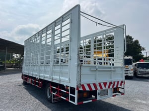 ISUZU FRR 210 HP ปี66 ไมล์ 27,000 KM. #6ล้อคอกเหล็กแผงสูง เปิดได้รอบด้าน #LEK 1072 