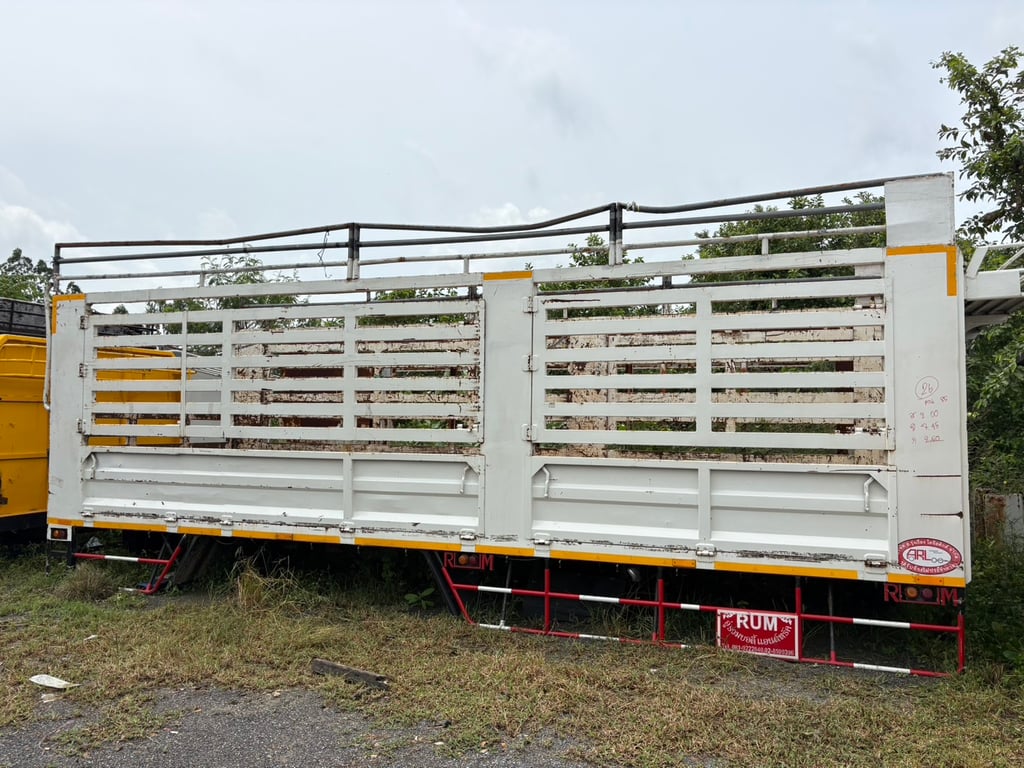 กระบะเหล็ก คอกสูง ยาว 7.45 ม. คาน 85 #L26 กระบะเหล็ก คอกสูง ยาว 7.45 ม. คาน 85 #L26