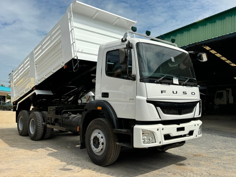 FUSO FJ280HP ปี65 ไมล์น้อย 59,939 km. #10ล้อกระบะดั้มสามมิตร #Lek 418 