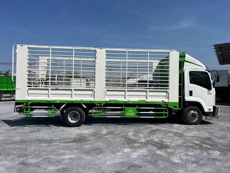 ISUZU FRR 210 HP ปี 66 ไมล์ 321,816  KM. #6ล้อล่องกระบะเหล็ก #LEK1125