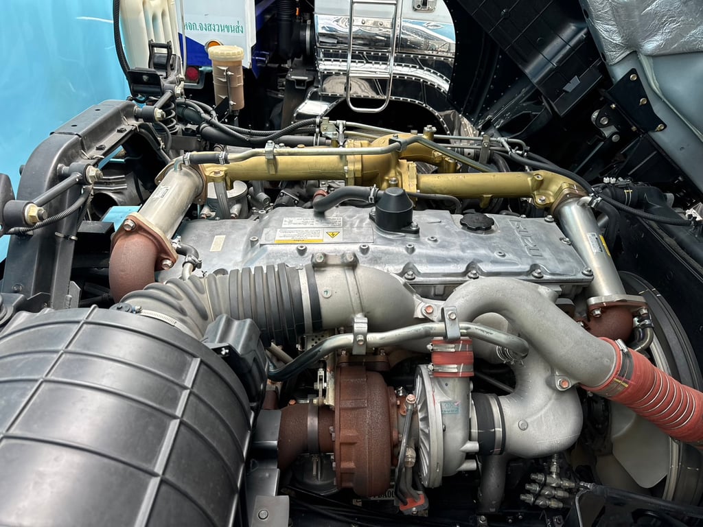 ISUZU FXZ 360HP ไมล์ 56,449km. #10ล้อพ่วงดิน กระบะดั้มอลูมิเนียม อู่ ST #