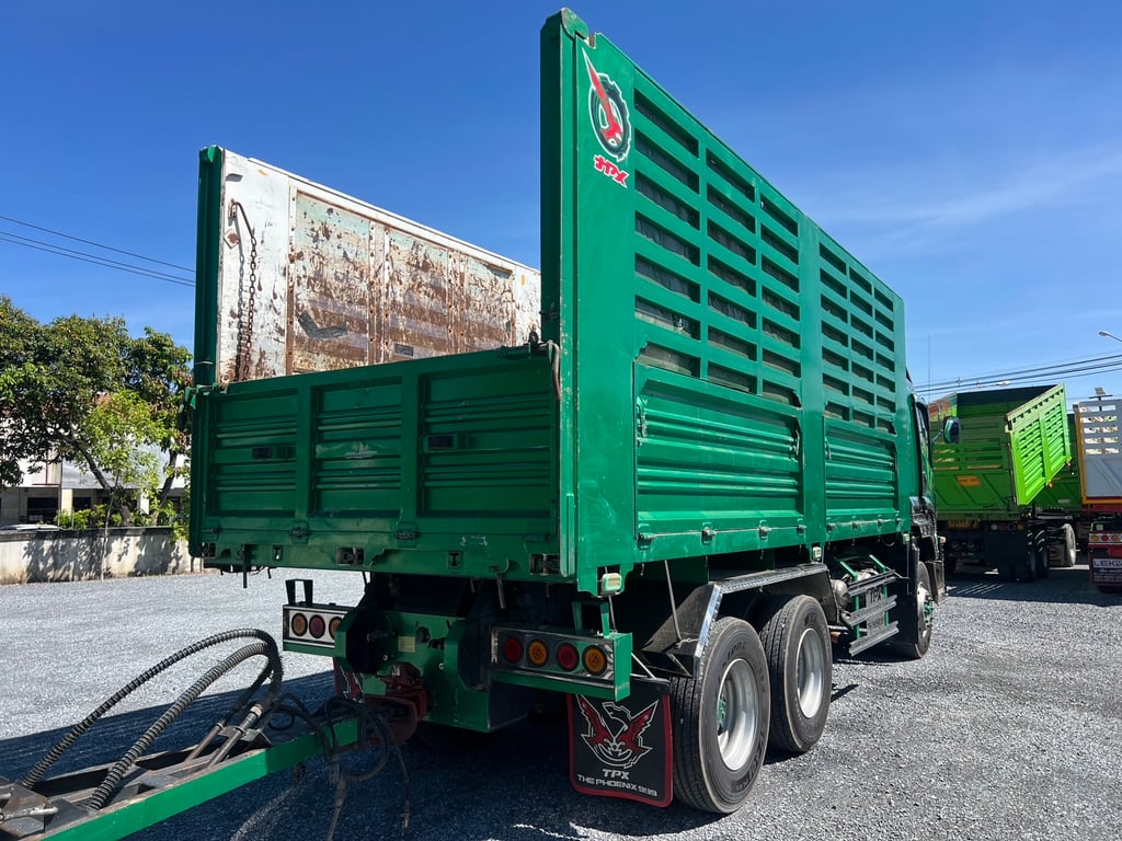 lSUZU FXZ 360 หน้า GIGA ปี 66 ไมล์เพียง 306,000 KM. #10ล้อพ่วงกระบะเหล็กคอกเกษตร #LEK951-952 