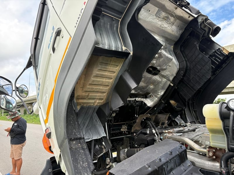 HINO  FL1A 344hp ปี 66หน้าขาว ไมล์น้อย 158,000 km. #รถคอกหมู คอกอู่ สมาน #LEK 977