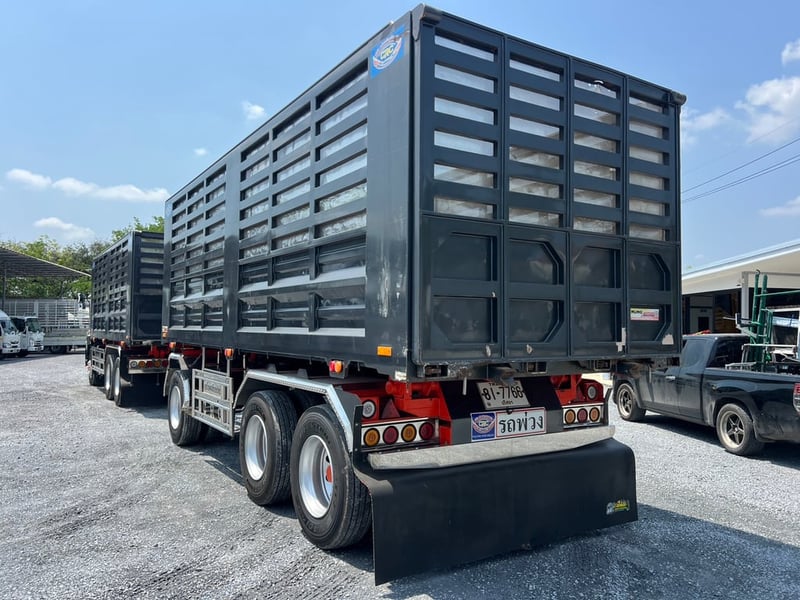 HINO FM2P 380 ปี67 ไมล์ 188,405 km. #พ่วงแม่ลูก ดั้มเกษตร กระบะเหล็ก #Lek1203-1204 