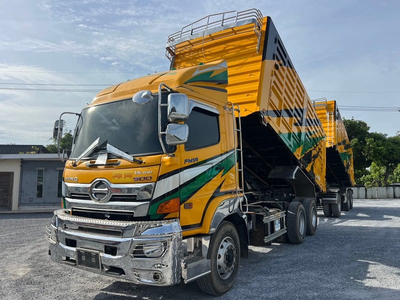 HINO FM1A 344HP ปี 66 ไมล์ 284,400 km. #10ล้อพ่วงเกษตร #LEK939-940
