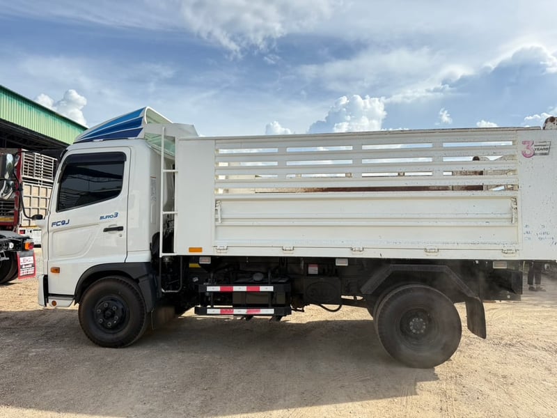 HINO FC9J 175HP ปี66 ไมล์ 33,300 กม. #6ดั้ม กระบะดั้ม สามมิตร #LEK923