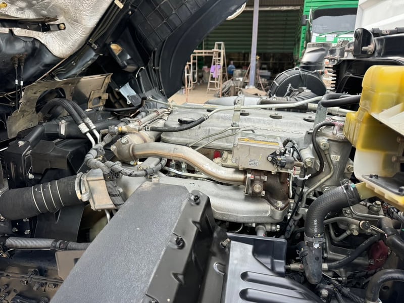 Hino Fm1a 344 HP ปี64  ไมล์ 354,000 KM. #10ล้อพ่วงกระบะเหล็กไม่ดั้ม #Lek1056-1057 