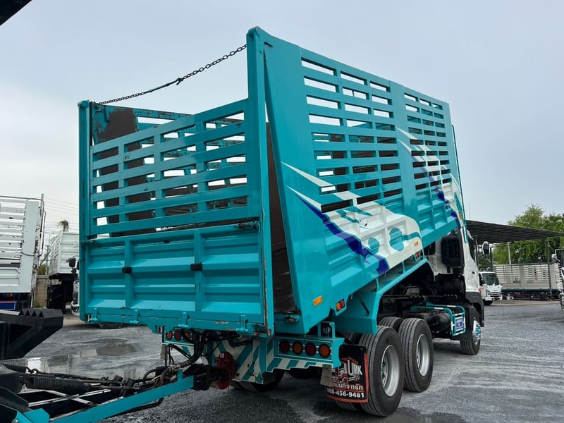HINO FM1A 344 HP ปี 66 ไมล์ 150,000 กม. #10ล้อพ่วง แม่ลูกกระบะดั้มเกษตร ต่ออู่หมั่นกิจ UMK 7 รั้ว #LEK1254-1255  