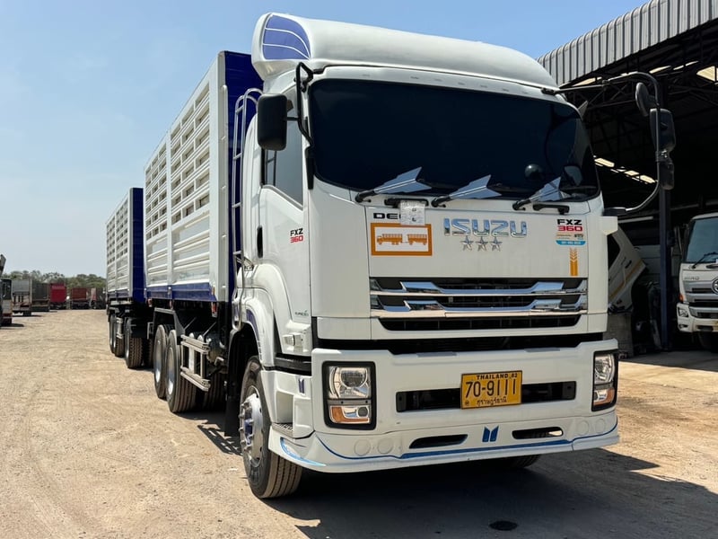  ISUZU FXZ360 ปี 66 ไมล์ 323,000 km. #10ล้อพ่วงเกษตรอู่พิรุฬห์  #LEK1132-1133  