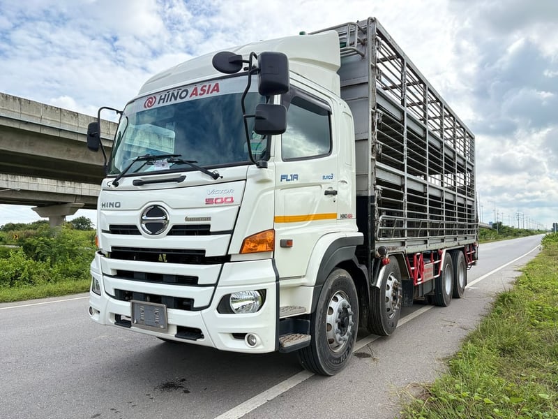 HINO  FL1A 344hp ปี 66หน้าขาว ไมล์น้อย 158,000 km. #รถคอกหมู คอกอู่ สมาน #LEK 977