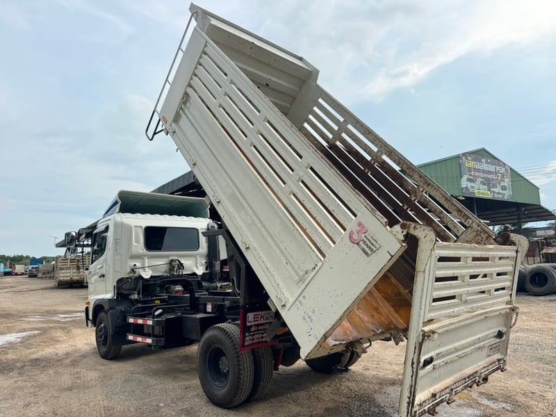 ็HINO FC9J 175HP ปี66 ไมล์33,300 km. #6ล้อ กระบะดั้ม สามมิตร SMM 4รั้ว #LEK923