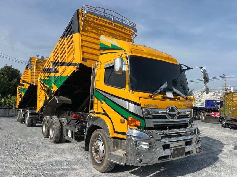 HINO FM1A 344HP ปี 66 ไมล์ 284,400 km. #10ล้อพ่วงเกษตร #LEK939-940