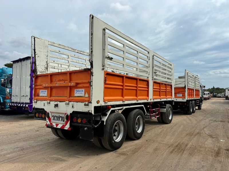 Hino Fm1a 344 HP ปี64  ไมล์ 354,000 KM. #10ล้อพ่วงกระบะเหล็กไม่ดั้ม #Lek1056-1057 