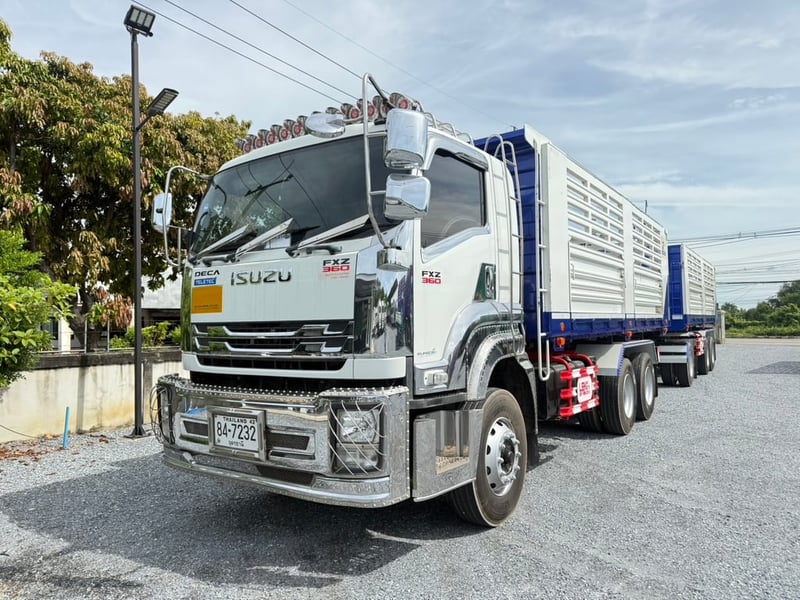 ISUZU FXZ 360HP  ปี65 ไมล์ 264,000km. #10ล้อพ่วงดินกระบะเวียงชัย #LEK 814-787 