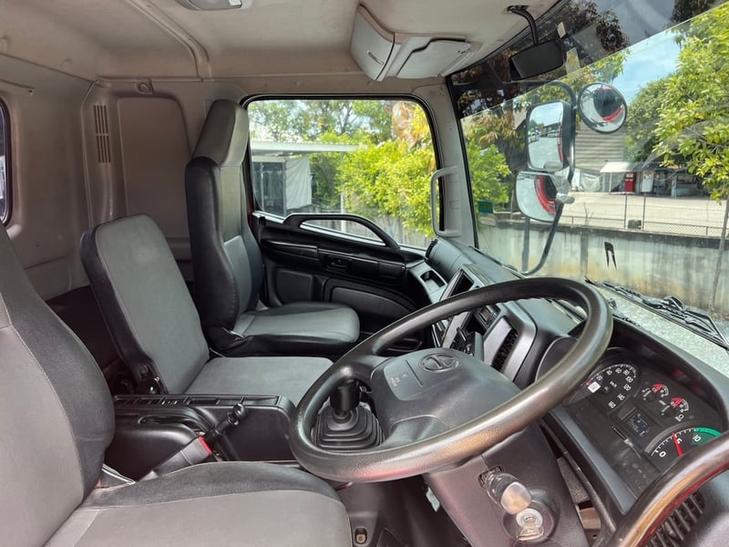 HINO FM1A 344HP ปี 64 ไมล์ 339,000 km. #12 ล้อพื้นเรียบ แม่ลูก พ่วง 2 คาน อู่ซุ่นชัย #LEK 972,973