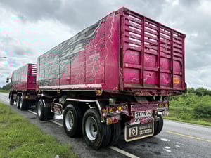 ISUZU FXZ 360 ปี63 ไมล์ 362,000km. #รถพ่วงกระบะดั้มสหกิจ อลูมิเนียม#LEK 812-813