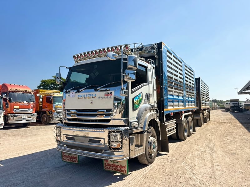 ISUZU FXZ 360 HP ปี 66 ไมล์ 168,000 KM. #พ่วงแม่ลูก ดั้มเกษตร #Lek1117-1118
