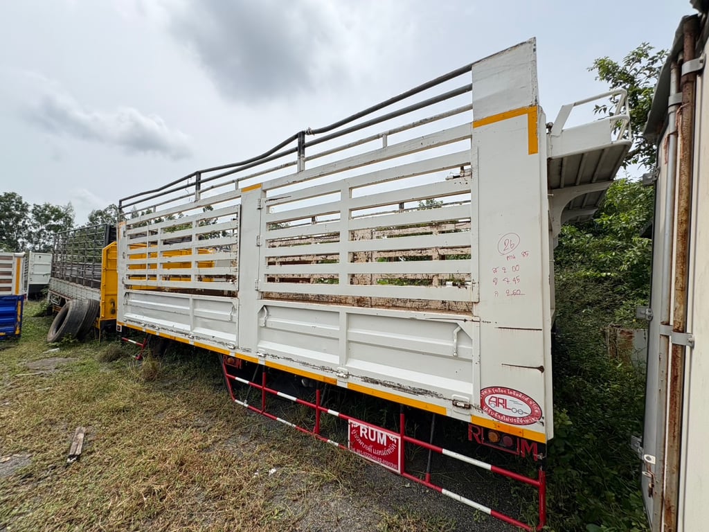 กระบะเหล็ก คอกสูง ยาว 7.45 ม. คาน 85 #L26 กระบะเหล็ก คอกสูง ยาว 7.45 ม. คาน 85 #L26