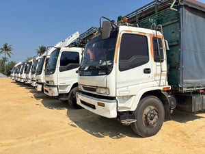 ISUZU FVM 230HP ปี46 #รถตู้ผ้าใบ ยาว6.30 