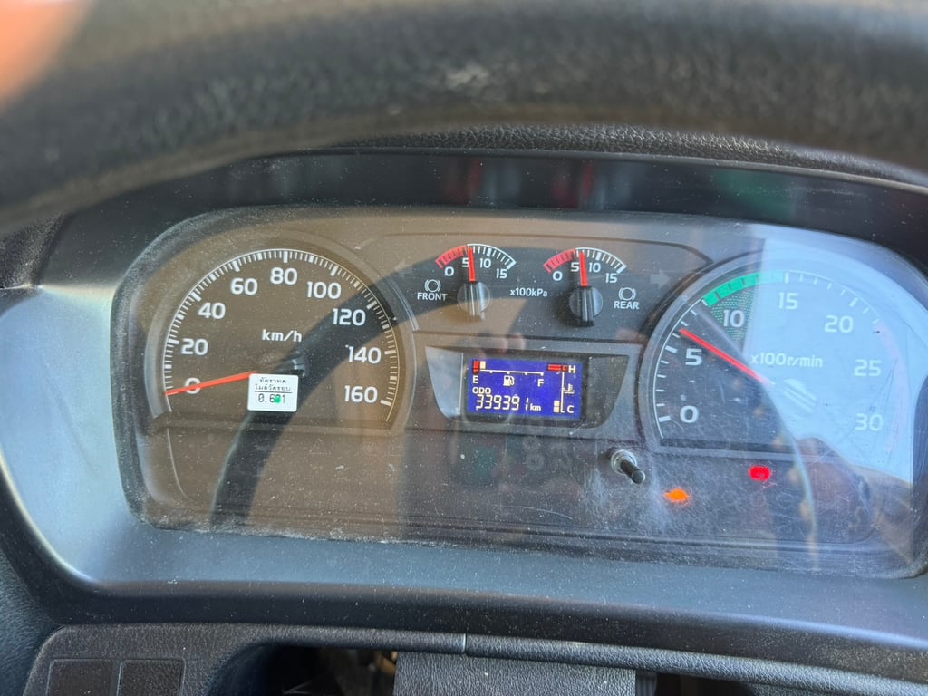 HINO FM1A 344HP ปี 64 ไมล์ 339,000 km. #12 ล้อพื้นเรียบ แม่ลูก พ่วง 2 คาน อู่ซุ่นชัย #LEK 972,973