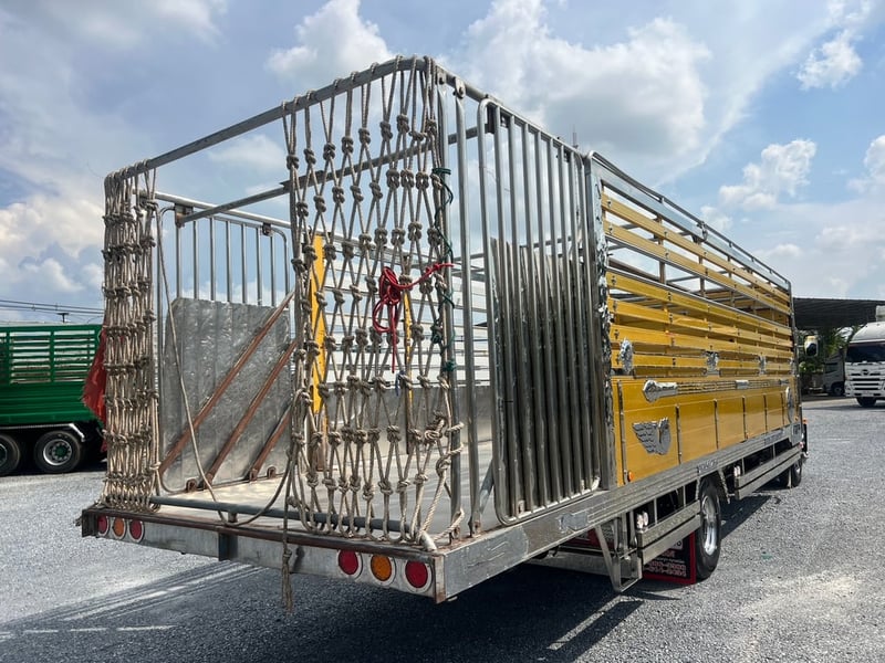  HINO FC9J 210 HP ไมล์ 290,000 KM.  #รถวัวกระบะอลูมิเนียม #LEK1066