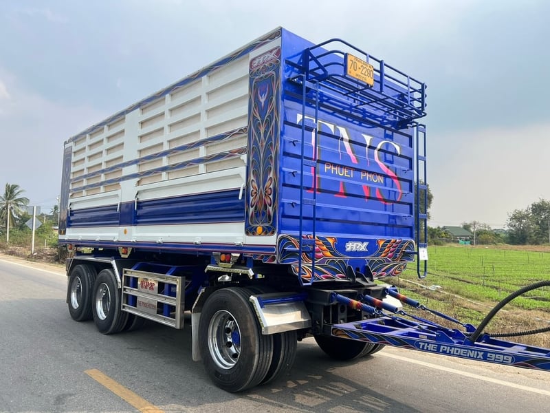 ISUZU FXZ 360 HP ปี 67 ไมล์ 172,951 km #พ่วงแม่ลูกกระบะเหล็กดั้มเกษตร อู่ฟีนิกส์ #LEK1147-1148