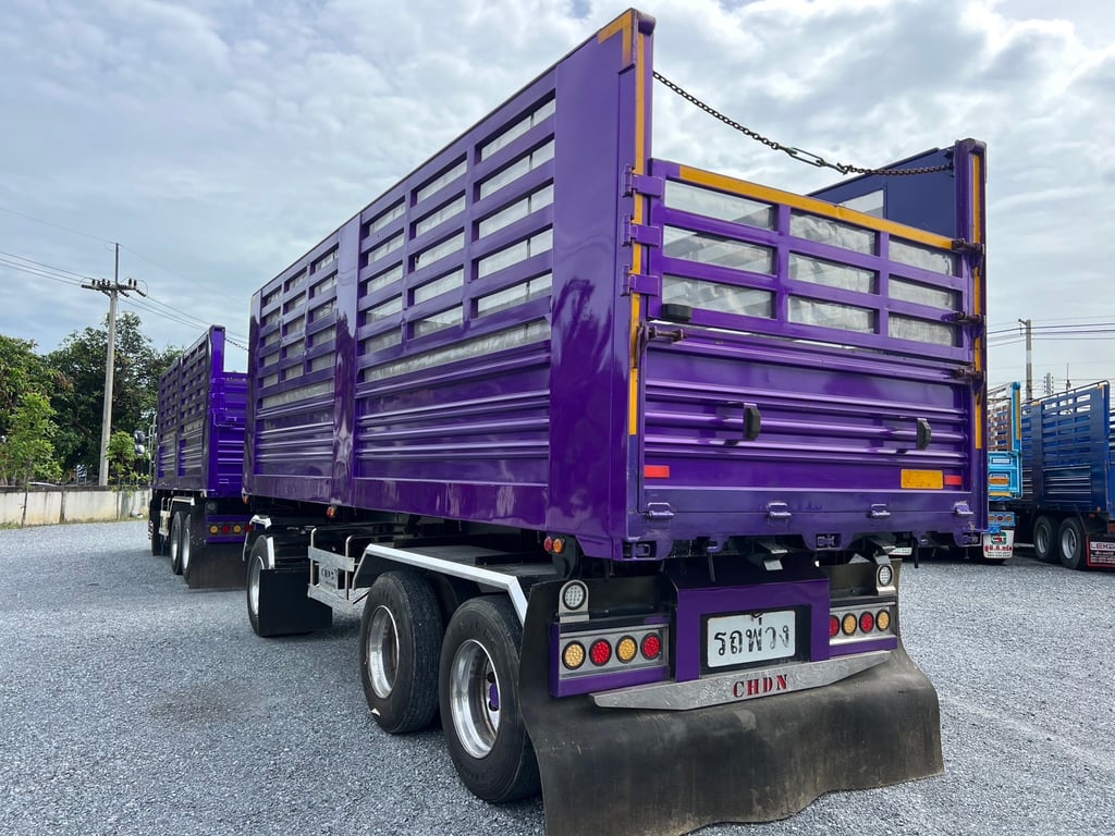 HINO FM2P 380HP ปี65 ไมล์ 188,000 KM. #10ล้อพ่วงกระบะเหล็กดั้มเกษตร #LEK568,569