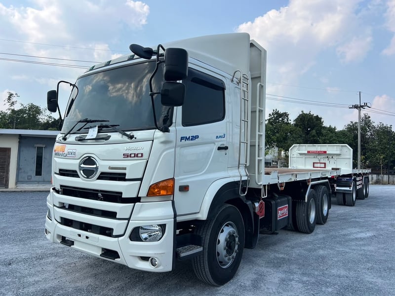 HINO 380 Fm2p ปี66 ไมล์ 148,800km. #แม่+ลูกพื้นเรียบดั้ม #LEK 1153-1154 HINO 380 Fm2p ปี66 ไมล์ 148,800km. #แม่+ลูกพื้นเรียบดั้ม #LEK 1153-1154