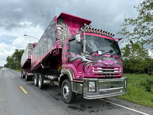 ISUZU FXZ 360 ปี63 ไมล์ 362,000km. #รถพ่วงกระบะดั้มสหกิจ อลูมิเนียม#LEK 812-813