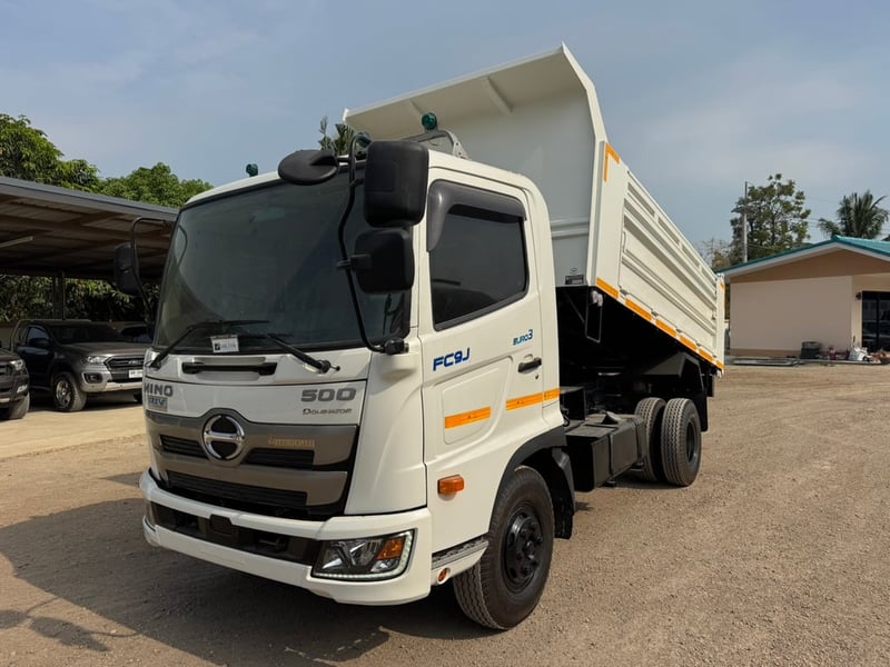 HINO FC9J 210 แรง ปี 65  ไมล์ 41,500 KM. #6ล้อดั้มเหล็กสามมิตร (SMM) รั้ว 2 ไม้ #LEK1176 