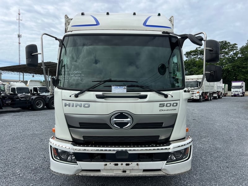 HINO FC9J 210 ปี63 ไมล์ 360,000 km. #กระบะเหล็ก 6.60ม. เปิดข้างได้1ข้าง #LEK794