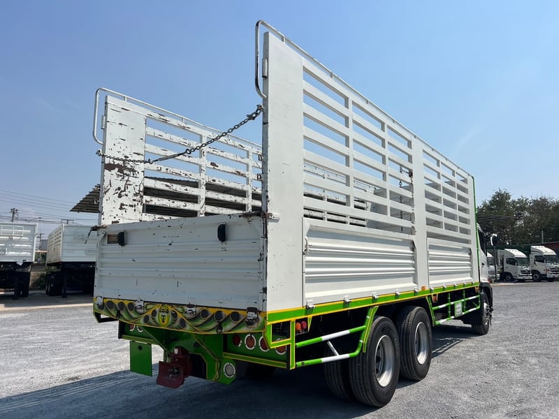 HINO FL8J 260HP ปี66 ไฟใหม่ ไมล์ 167,715 KM. #กระบะคอกเหล็กยาว 7.80 #LEK1179 