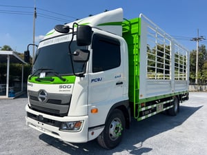 HINO FC9J 175 HP ปี 65 ไมล์ 11,700 กม. #6ล้อล่องกระบะเหล็ก #LEK1106
