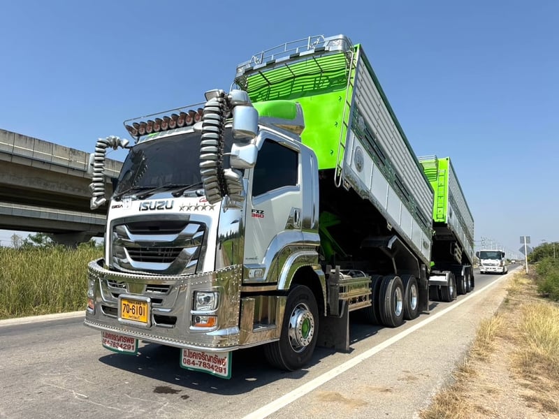 ISUZU FXZ 360HP หน้า GIGA ปี 2565 ไมล์ 208,467 KM. #แม่-ลูกดั้มเกษตร กระบะอลูมิเนียม พื้นเลส #LEK1231 - 1241 ISUZU FXZ 360HP หน้า GIGA ปี 2565 ไมล์ 208,467 KM. #แม่-ลูกดั้มเกษตร กระบะอลูมิเนียม พื้นเลส #LEK1231 - 1241