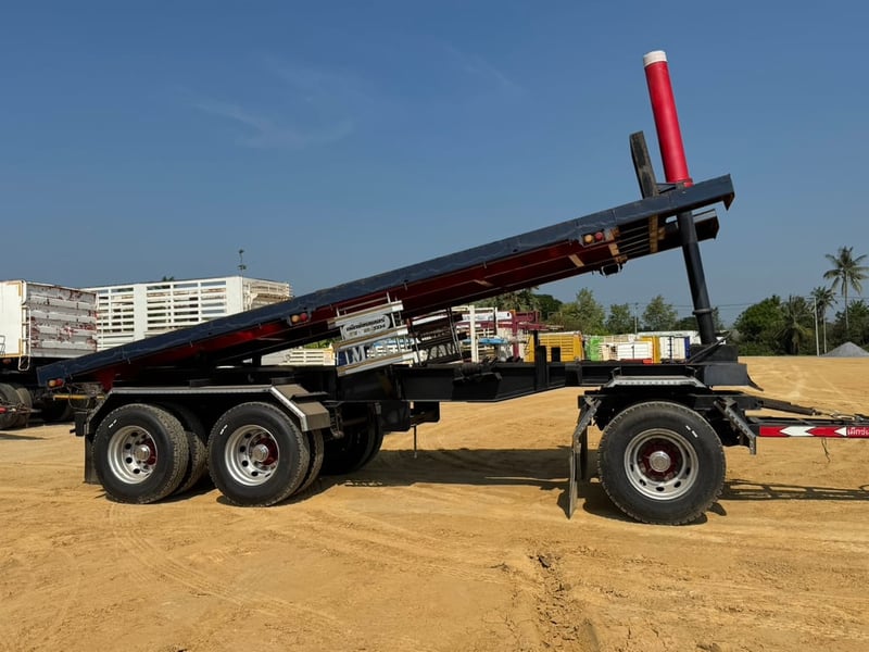 กระบะพื้นเรียบดั้มเสาธง+ลูกพ่วงดั้มเสาธง #ยกลงจาก FM2P 380 HP ปี 66