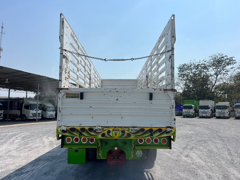 HINO FL8J 260HP ปี66 ไฟใหม่ ไมล์ 167,715 KM. #กระบะคอกเหล็กยาว 7.80 #LEK1179 
