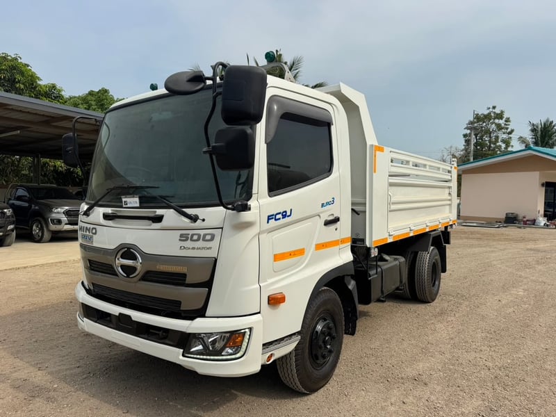 HINO FC9J 210 แรง ปี 65  ไมล์ 41,500 KM. #6ล้อดั้มเหล็กสามมิตร (SMM) รั้ว 2 ไม้ #LEK1176 