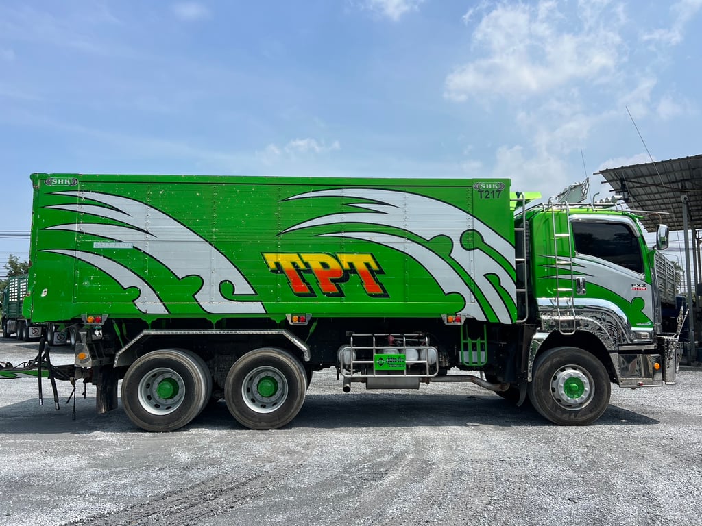 ISUZU FXZ 360 ปี 65 ไมล์น้อยเพียง 120,000 km. #รถพ่วงดินกระบะอลูมิเนียม SHK #LEK 943-944 ISUZU FXZ 360 ปี 65 ไมล์น้อยเพียง 120,000 km. #รถพ่วงดินกระบะอลูมิเนียม SHK #LEK 943-944