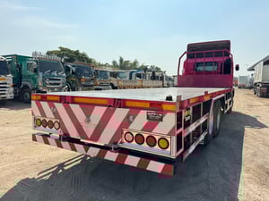 HINO VICTOR FG8J | 240 HP | ปี 2567 ไมล์แท้ 30,534 กม.  #กระบะพื้นเรียบ ยาว 7.80 เมตร #LEK 1140