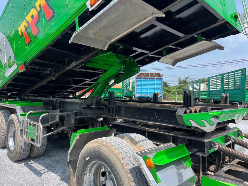 ISUZU FXZ 360 ปี 65 ไมล์น้อยเพียง 120,000 km. #รถพ่วงดินกระบะอลูมิเนียม SHK #LEK 943-944